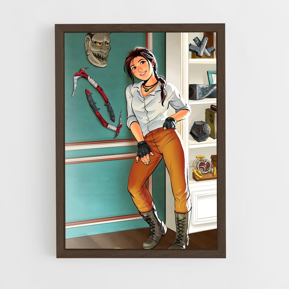 Poster La Femme et le Chat – affiche Tomb raider (vue 5)